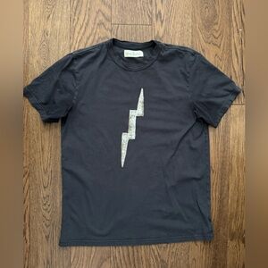 IMOGENE and WILLIE unisex BOLT tee Charcoal T-Shirt XS